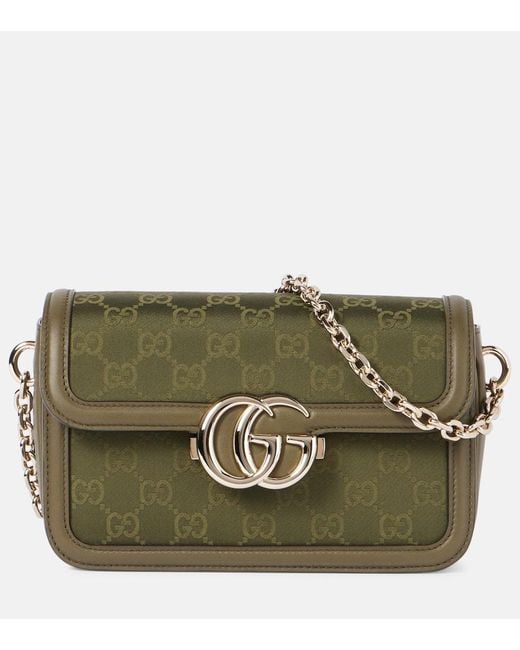 Bolso Al Hombro Go Small De Lona Gg Gucci de color Green