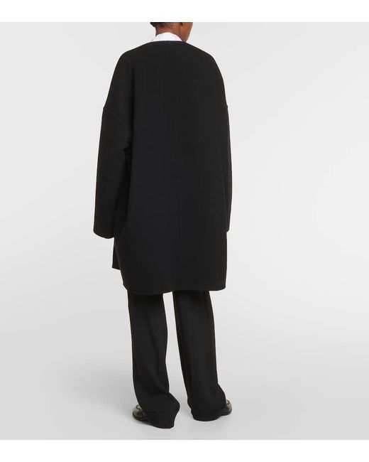 Cappotto oversize Verlain in misto lana di The Row in Black