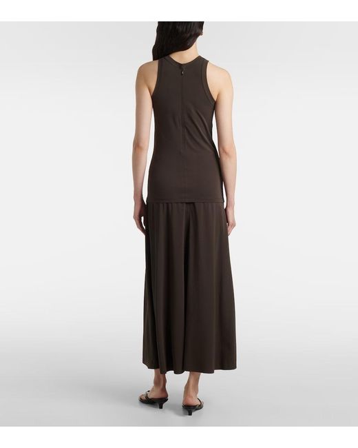 Totême Brown Jersey Tank Top