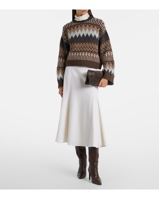 Pullover di Brunello Cucinelli in Brown