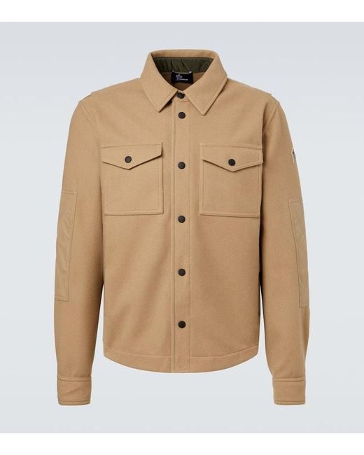 Camicia Apres Ski di Moncler in Natural da Uomo