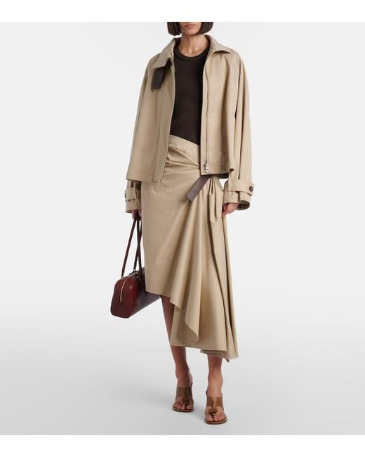 Loewe Brown Toggle 90 Leather Thong Sandals