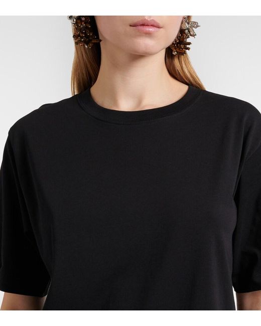 Dries Van Noten Black Cotton Jersey T-Shirt