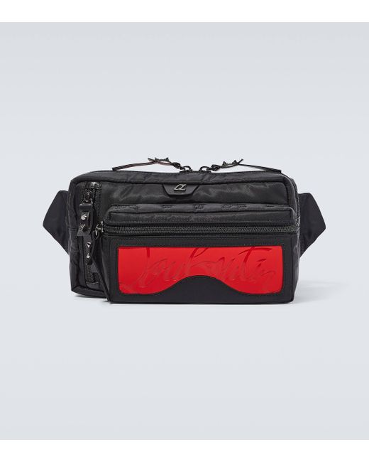 Christian Louboutin Red Loubideal Embellished Belt Bag for men