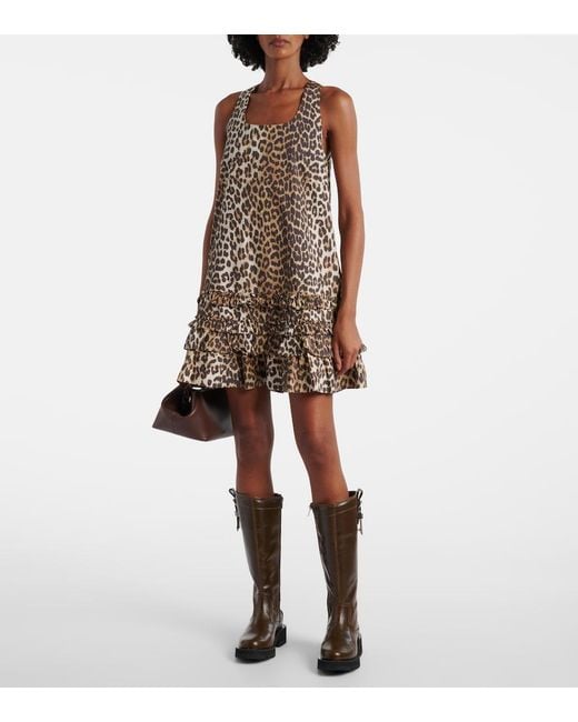 Ganni Brown Studs Knee-High Boots