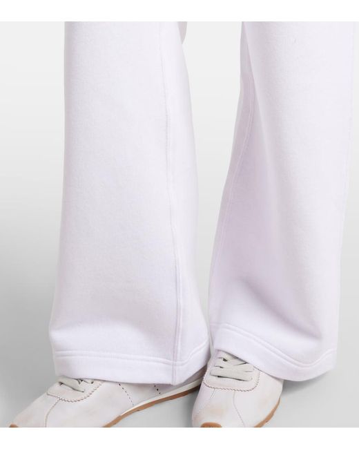 Polo Ralph Lauren White Cotton-Blend Fleece Sweatpants