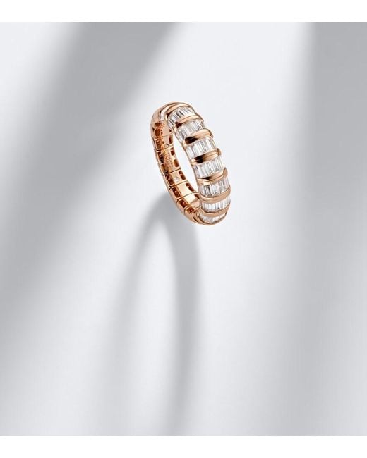 SHAY White 18Kt Rose Ring With Diamonds