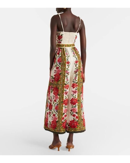 Farm Rio Multicolor Jumpsuit Wonder Rio Aus Leinen