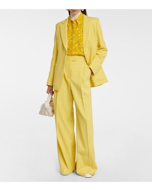 Dorothee Schumacher Yellow Eccentric Floral Blouse