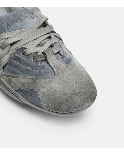 Acne Gray Suede Sneakers