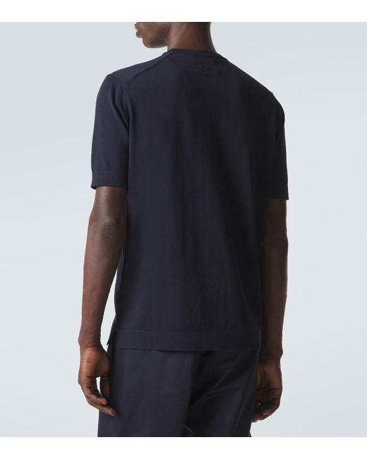 Lardini Black Cotton T-Shirt for men