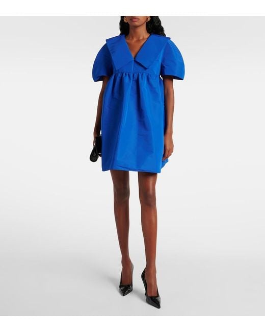 Nina Ricci Blue Faille Minidress