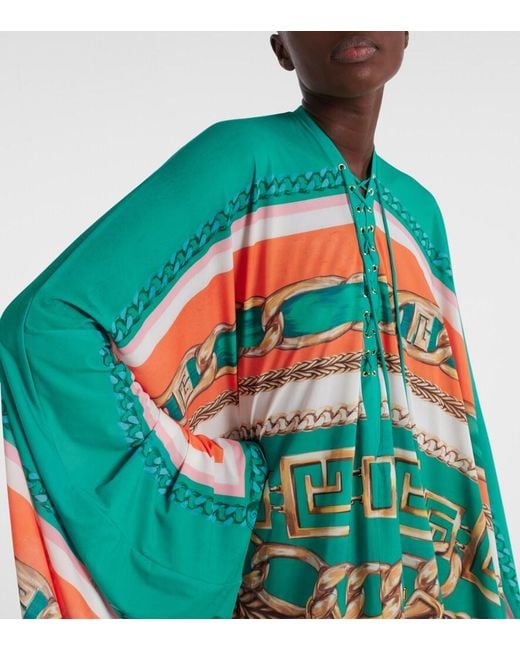 Balmain Blue Printed Kaftan