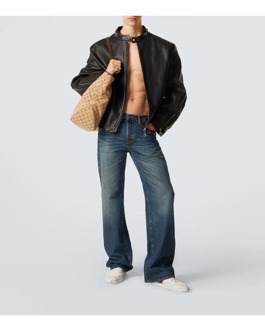 Gucci Natural Jackie Gg Canvas Large Tote Bag for men