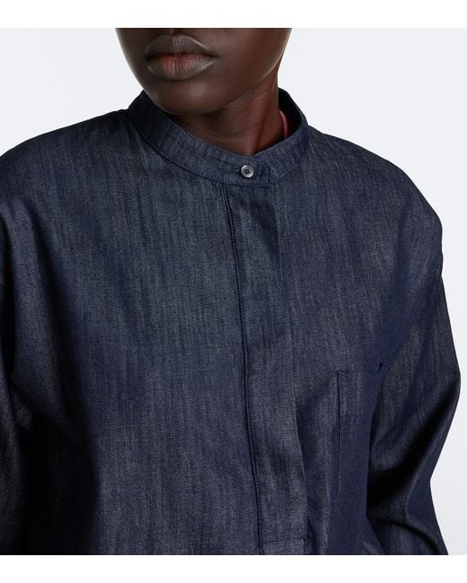 Max Mara Blue Denim Top