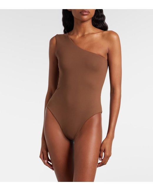 Taller Marmo Brown Yacare Swimsuit And Beach Cover-Up Set