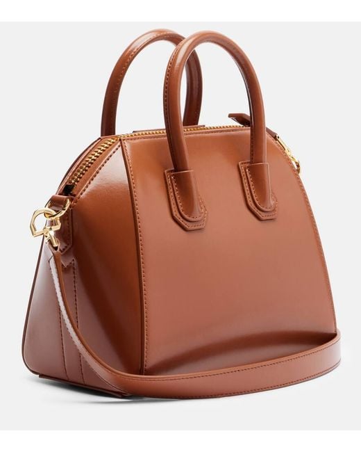 Givenchy Brown Antigona Mini Leather Tote Bag
