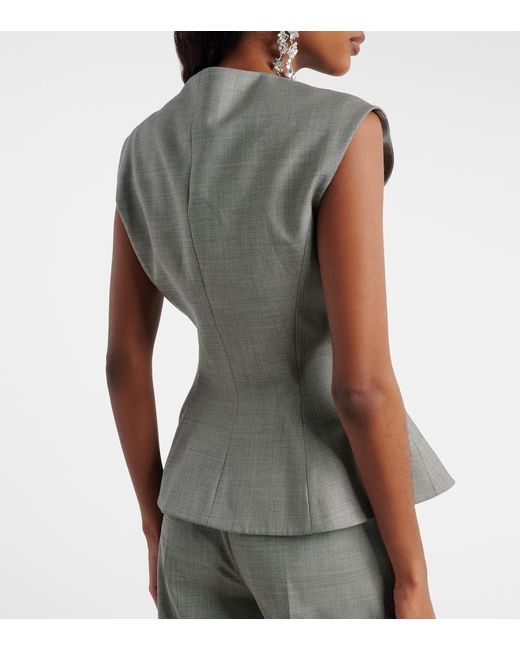 Magda Butrym Gray Wool Vest