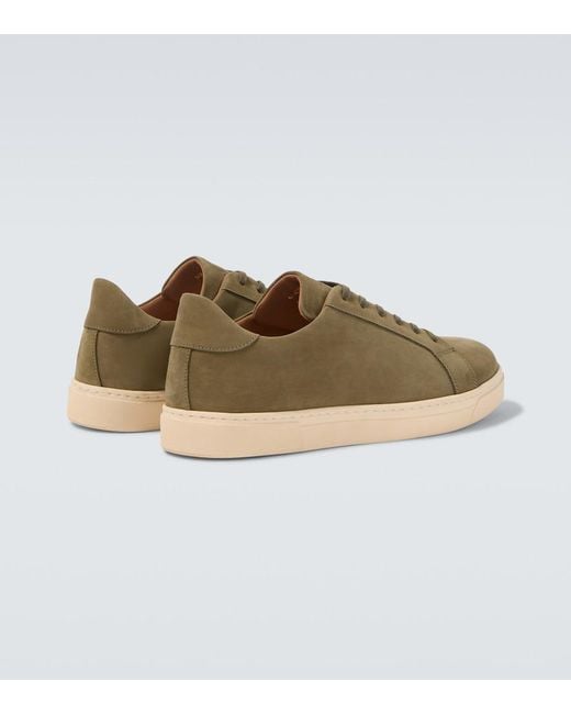 George Cleverley Green Jack Ii Leather Sneakers for men