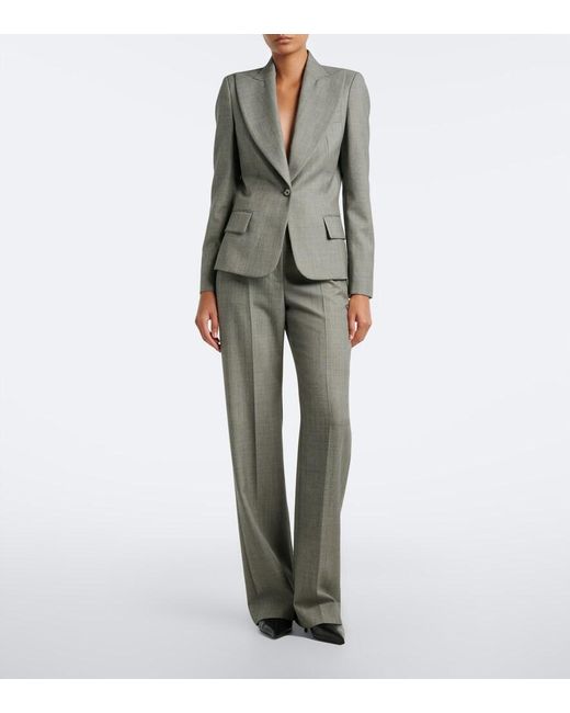 McQueen Gray Wool Blazer