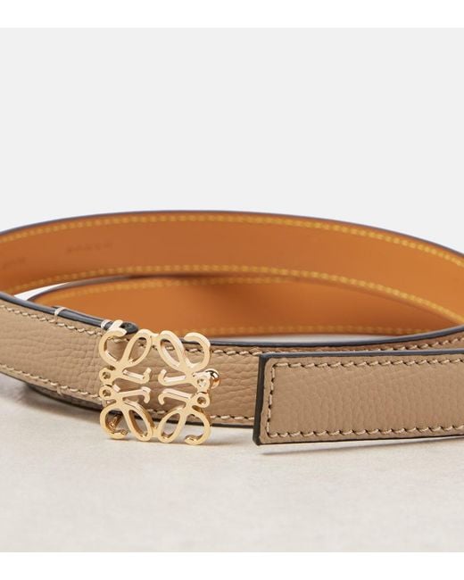 Loewe Natural Anagram Leather Belt