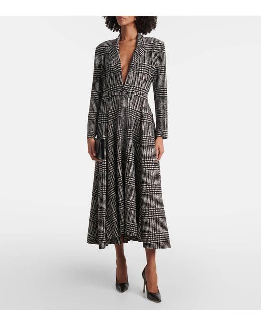 Norma Kamali Gray Belted Jersey Midi Dress