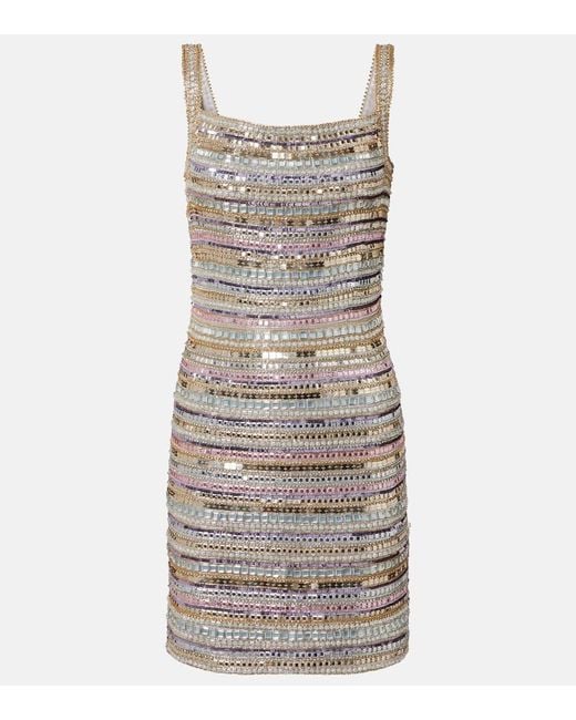 Jenny Packham Multicolor Nancy Embellished Minidress