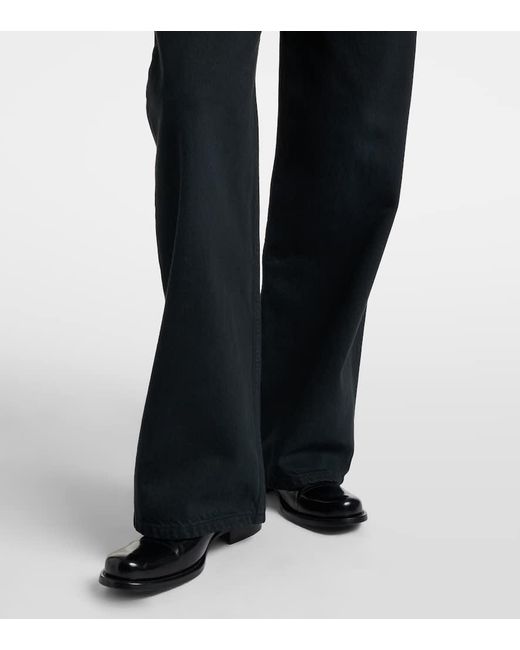 Jeans Eglitta A Gamba Larga E Vita Bassa di The Row in Blue