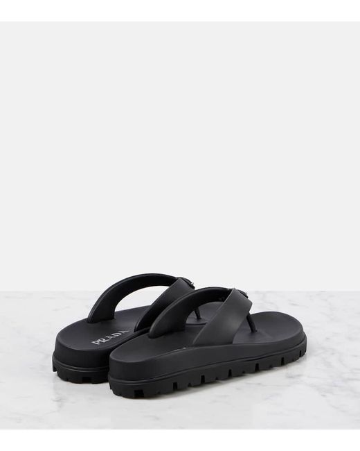 Prada Black Sandalen