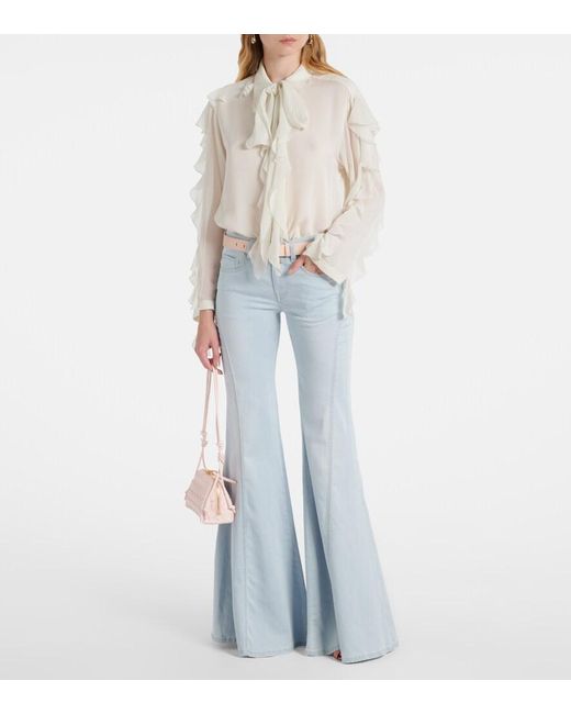 AG Jeans Blue Ibiza High-Rise Flared Jeans