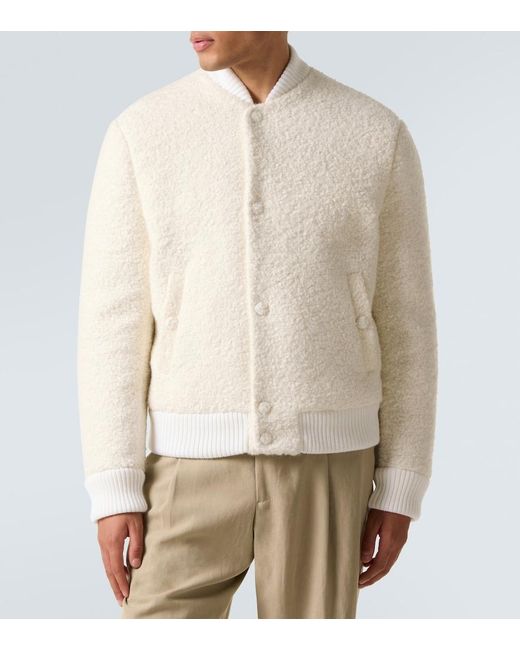 Gabriela Hearst White Cashmere, Alpaca, Wool, And Silk Jacket for men