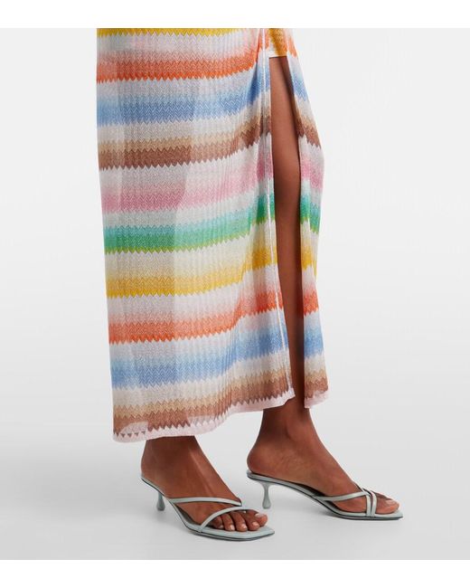 Missoni Green Zigzag Lame Beach Cover-Up