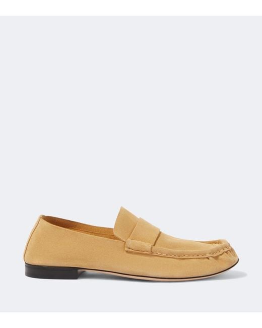 The Row Natural Suede Loafers for men
