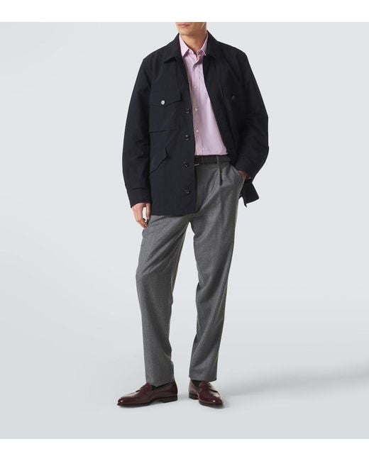 Burberry Blue Ekd Field Jacket for men