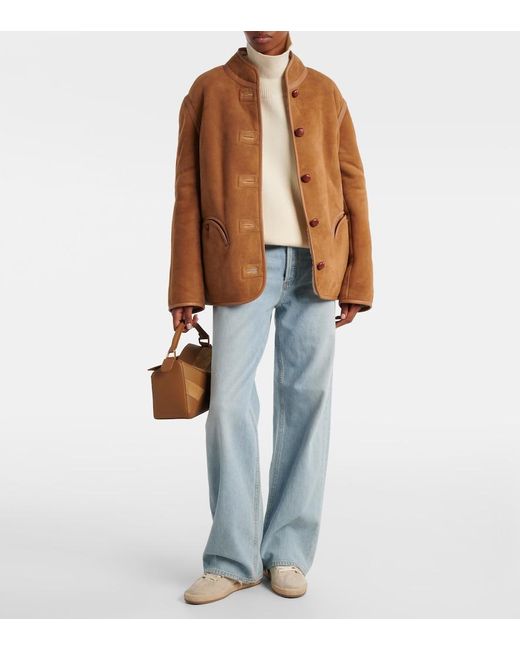 Golden Goose Deluxe Brand White Ball Star Shearling-Lined Suede Sneakers