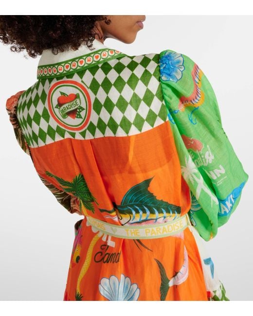Robe-chemise Paradiso à imprimé graphique ALÉMAIS en coloris Multicolor