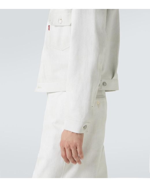 Junya Watanabe White X Levi's Oversized Denim Jacket for men