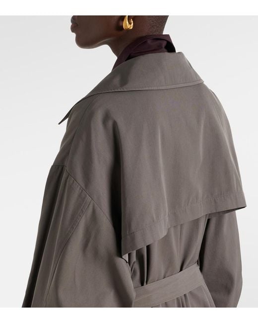 Frankie Shop Brown Mavis Oversized Trench Coat