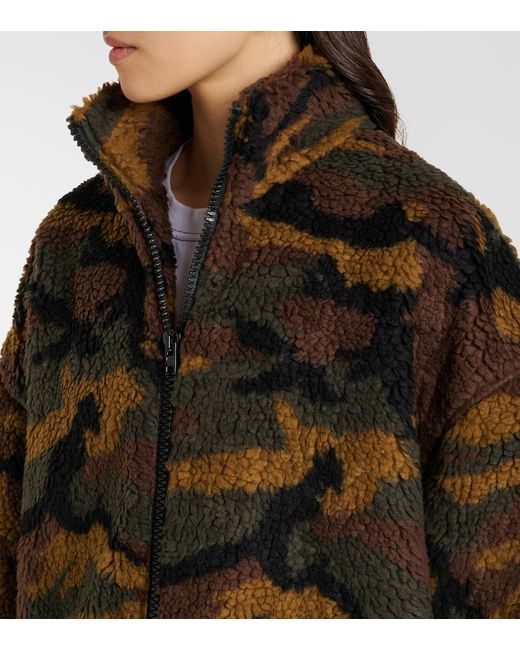 Vetements Brown Camo Fleece Jacket
