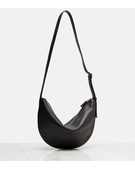 The Row Black Schultertasche Jouvette Medium Aus Leder