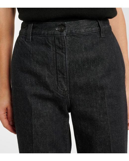 The Row Blue Vita Straight Jeans