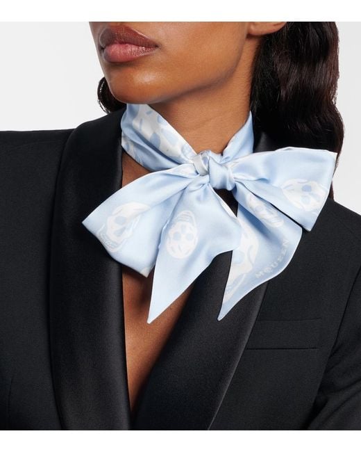 Foulard Skull di McQueen in White