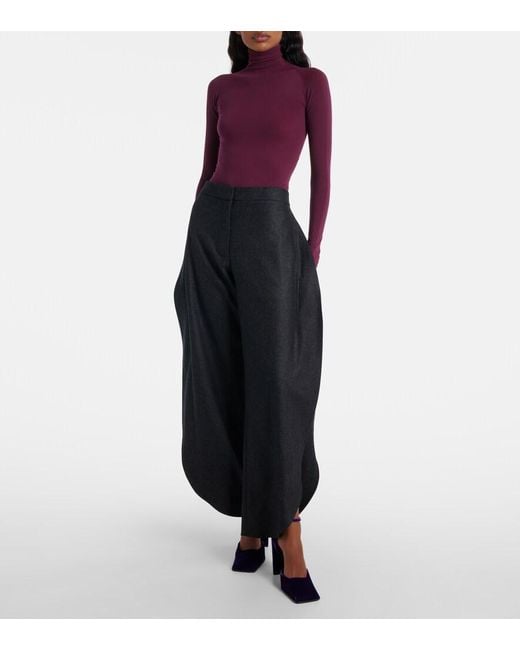 Alaïa Blue Square 90 Velvet Pumps