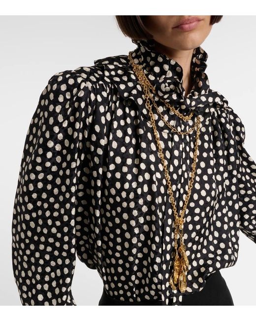 Collar Con Colgante De Cadena Chloé de color Metallic