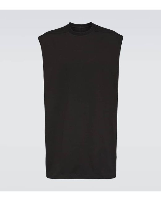 Camiseta Tarp de algodon Rick Owens de hombre de color Black