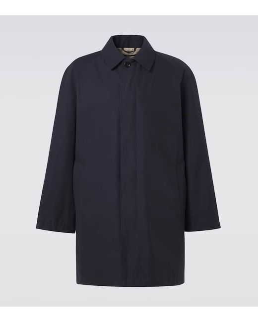 Abrigo En Sarga De Algodon Dunhill de hombre de color Blue