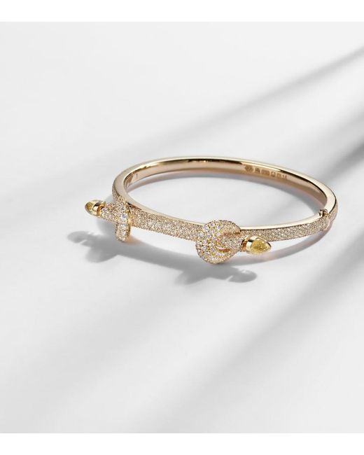 ANANYA Metallic Chakra Icon 18Kt Bracelet With Diamonds And Quartz