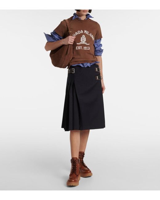 Anfibi di Prada in Brown