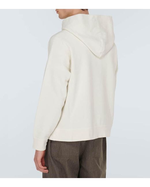 Visvim Hoodie Jumbo aus Baumwoll-Fleece in White für Herren