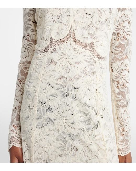 Rabanne White Lace Maxi Dress